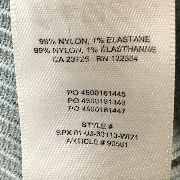 Aritzia Babaton Sweater Womens XL Sage Green Ribbed Peplum Long Sleeve Crewneck - Picture 10 of 11